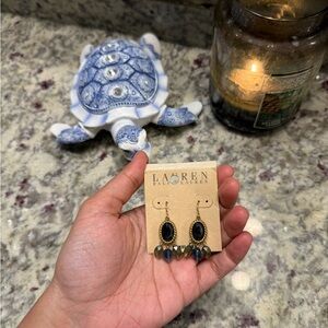 Ralph Lauren dangle stone drop earrings